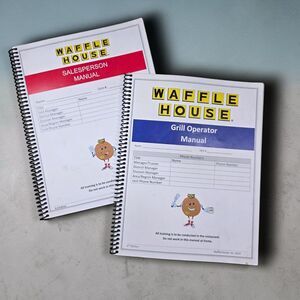 Waffle House Training Manual Set Salesperson Grill Operator 2023 6th Edition